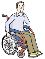 Ein Bild von einem Rollstuhlfahrer